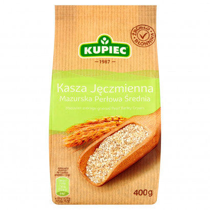 KASZA JĘCZMIENNA MAZURSKA ŚREDNIA KUPIEC 400g
