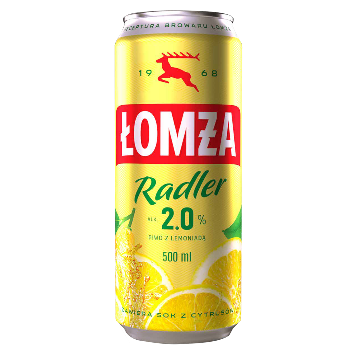 Łomża Radler LEMON 2% 500ml