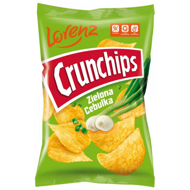 LORENZ CRUNCHIPS CHIPSY 130G ZIELONA CEBULKA