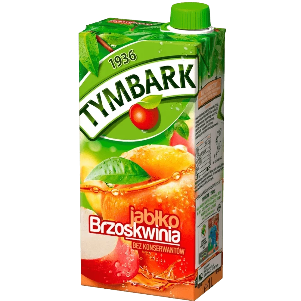 TYMBARK NAPÓJ JABŁKO BRZOSKWINIA 1L