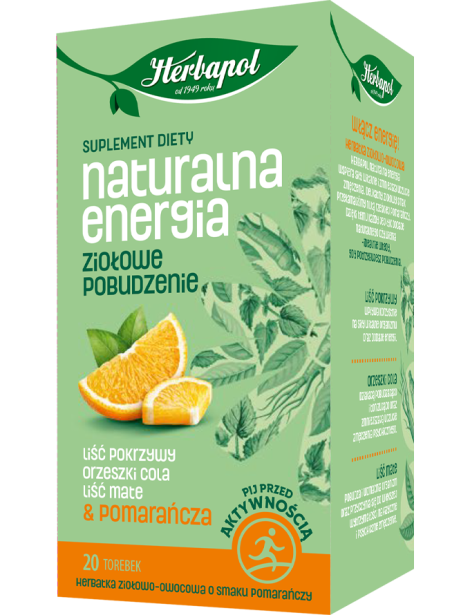 HERBAPOL HERBATA ZIOLOWA 20X1,5G NATURALNA ENERGIA
