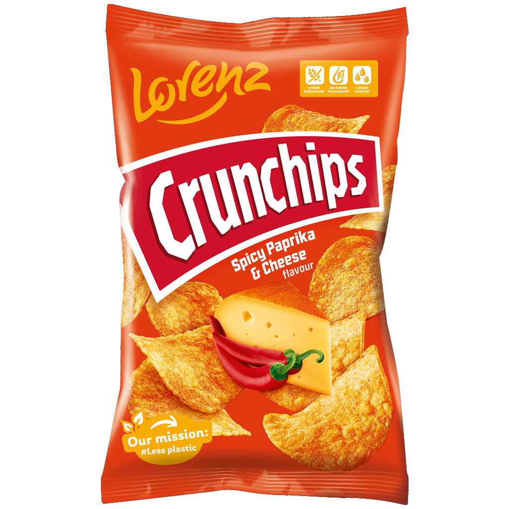 CRUNCHIPS CHIPSY 140G PIKANTNA PAPRYKA I SER