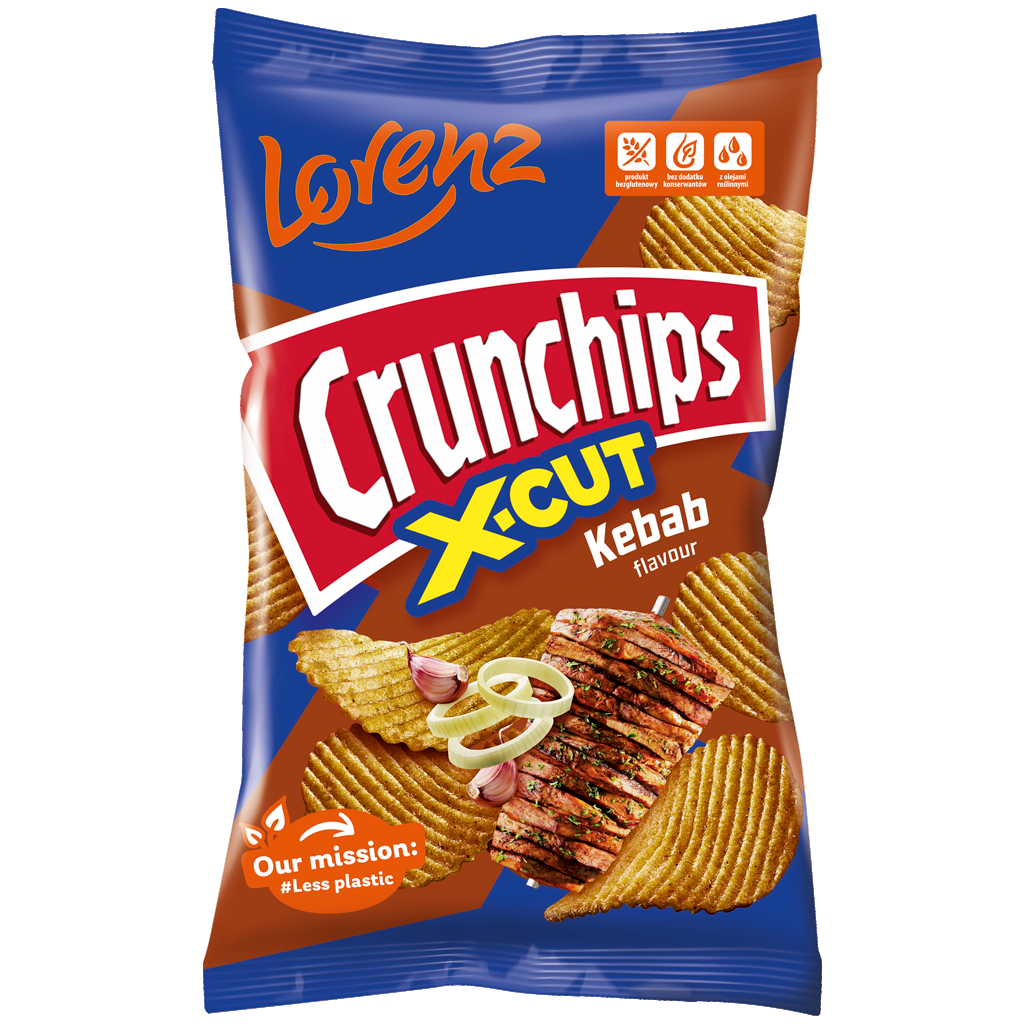 LORENZ CRUNCHIPS CHIPSY 130G X-CUT KEBAB