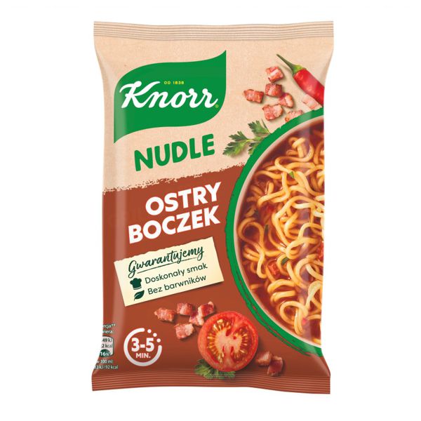 KNORR ZUPA INSTANT NUDLE OSTRY BOCZEK 63G