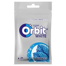 WRIGLEYSY ORBIT GUMA WHITE FRESHMINT TOREBKA