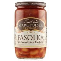 PUDLISZKI FASOLA PO BRETOŃSKU Z BOCZKIEM I KIEŁBASĄ 610G