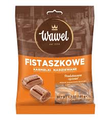 WAWEL CUKIERKI KARMELKI 105G FISTASZKI Z NADZIENIEM