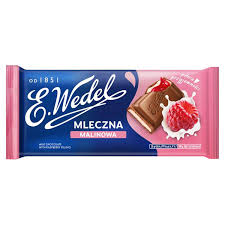 WEDEL CZEKOLADA 100G MLECZNA MALINOWA