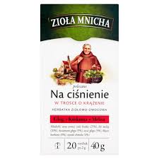 BIG ACTIVE HERBATA ZIOŁA MNICHA NA CIŚNIENIE 2G*20T