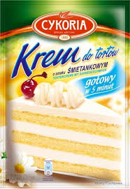 CYKORIA KREM DO TORTÓW ŚMIETANA 100G