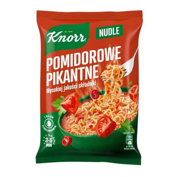 KNORR ZUPA INSTANT NUDLE POMIDOROWE PIKANTNE 63G