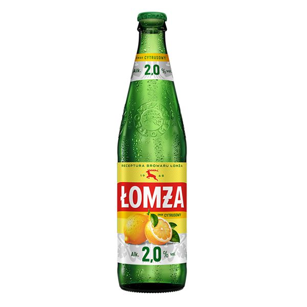 PIWO ŁOMŻA RADLER CYTRUSY 2% BUT,B/ZWR, 0,5L
