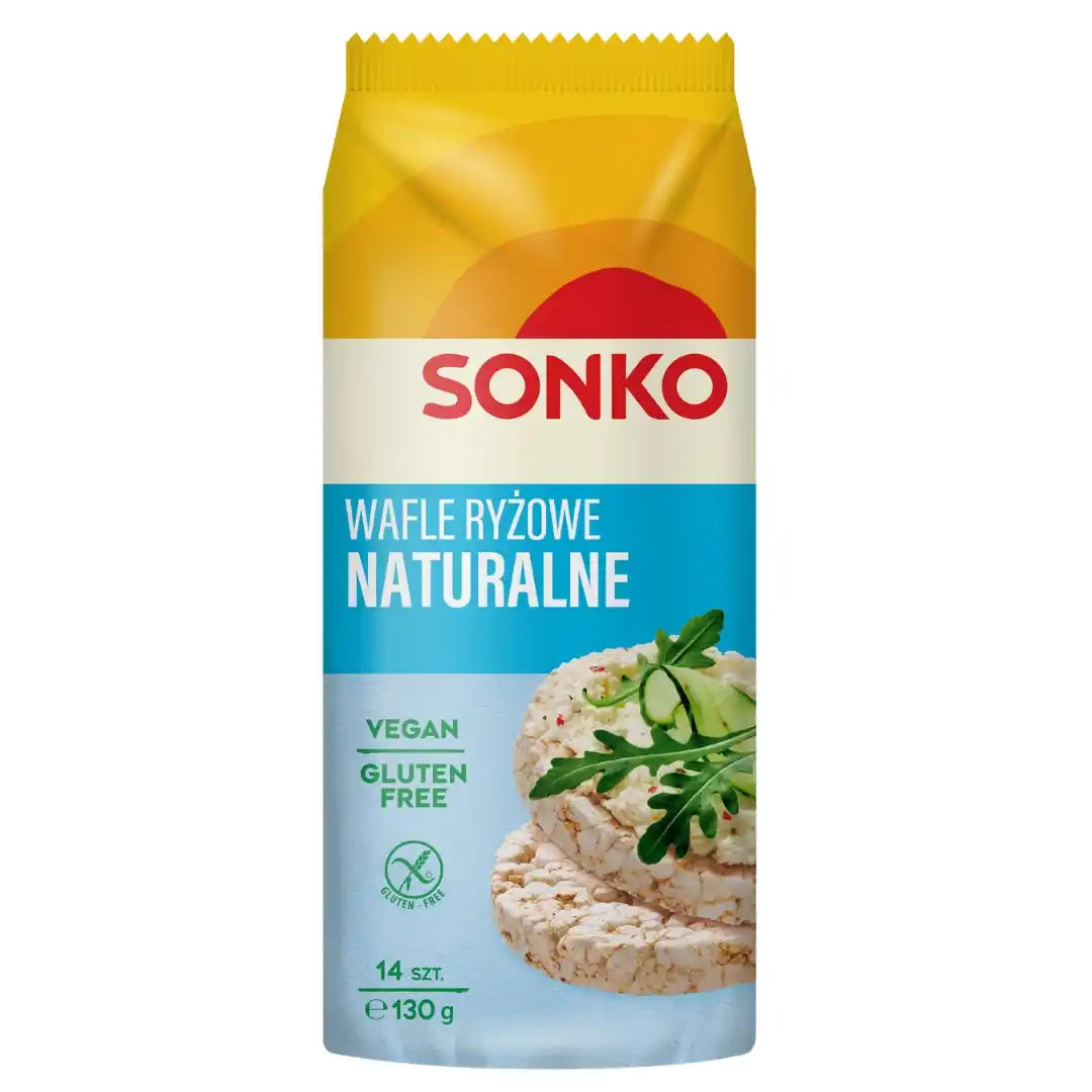 SONKO WAFLE RYZOWE 130G NATURALNE