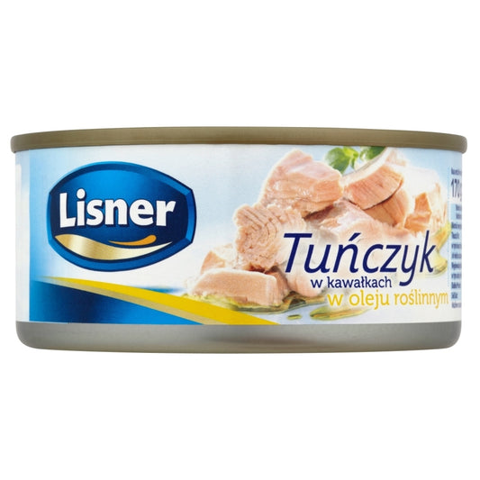 LISNER TUŃCZYK W KAWAŁKACH W OLEJU ROŚLINNYM 170G