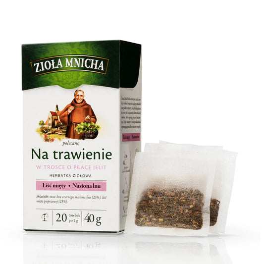 HERBAPOL HERBATA ZIOŁA MNICHA NA TRAWIENIE 2G+20T