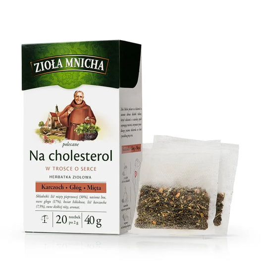HERBAPOL HERBATA ZIOŁA MNICHA NA CHOLESTEROL 2G+20T