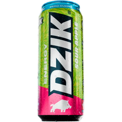 WK DZIK DZIK ENERGY NAPOJ ENERGETYCZNY 500ML PUSZKA KWASNE JABLKO ZERO KALORII