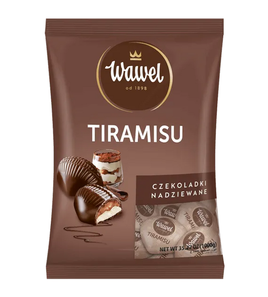 WAWEL CZEKOLADKI LUZ 1KG TIRAMISU Z NADZIENIEM
