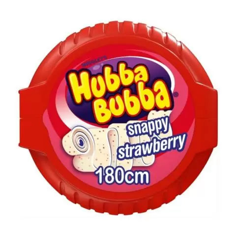 Gumy do żucia Hubba Bubba Snappy Strawberry Rolka 56g