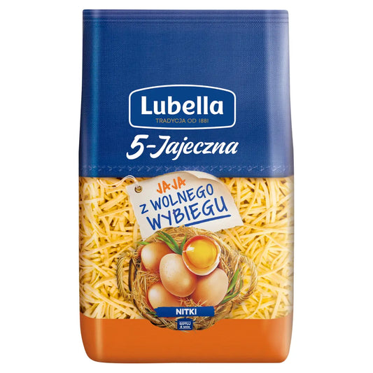 LUBELLA MAKARON 5-JAJECZNY NITKI 400G