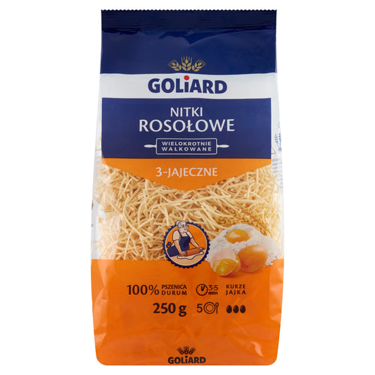 GOLIARD MAKARON 250G NITKA ROSOLOWA
