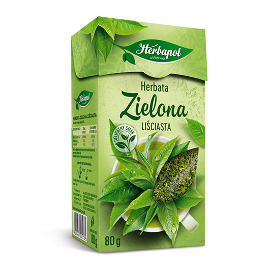 HERBAPOL HERBATA ZIELONA 80G LISC