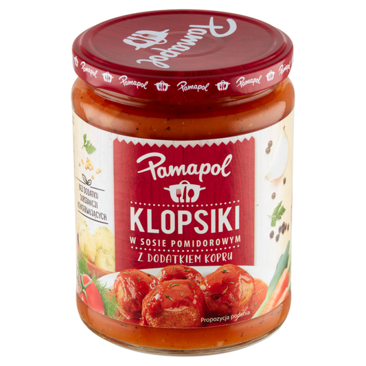 KLOPSIKI MIĘSNE W SOSIE POMID PAMAPOL 500g