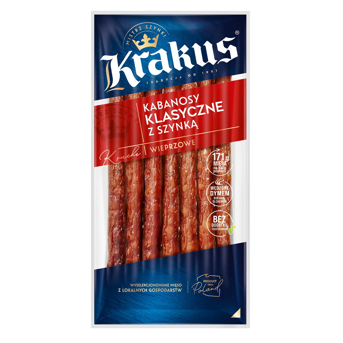 Kabanosy wieprzowe Krakus 180g