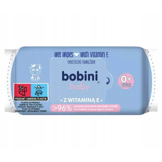 BOBINI BABY CHUSTECZKI NAWILŻANE Z WIT. E 60SZT