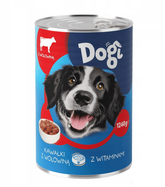 DOGI PUSZKA 1.24KG WOŁOWINA