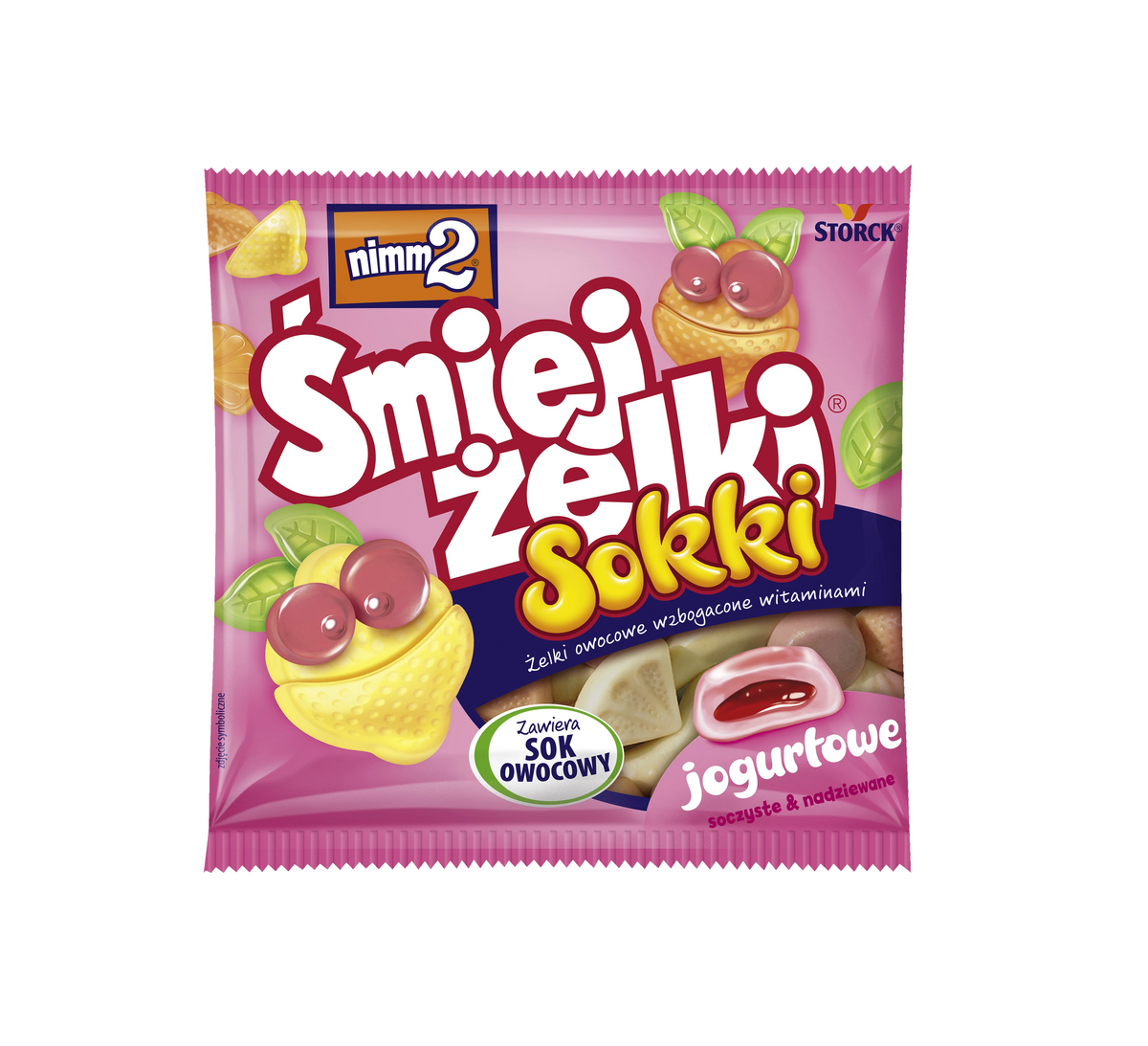 STORCK ZELKI SMIEJZELKI NIMM-2 SOKKI JOGURTOWE 90G
