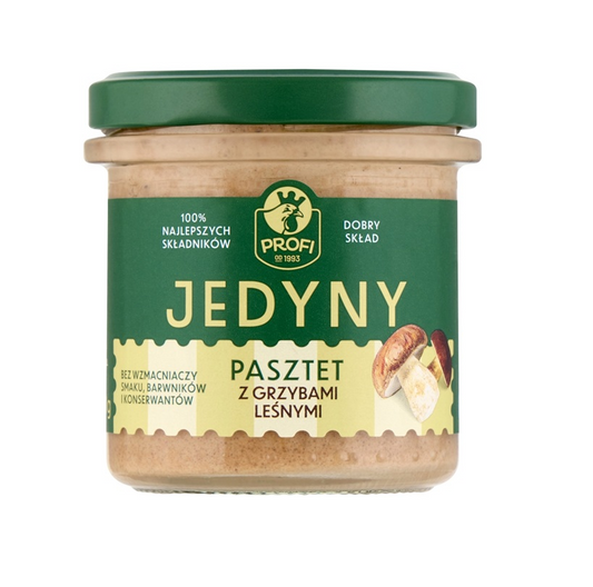 PROFI JEDYNY PASZTET 130G PREMIUM Z GRZYBAMI LESNYMI