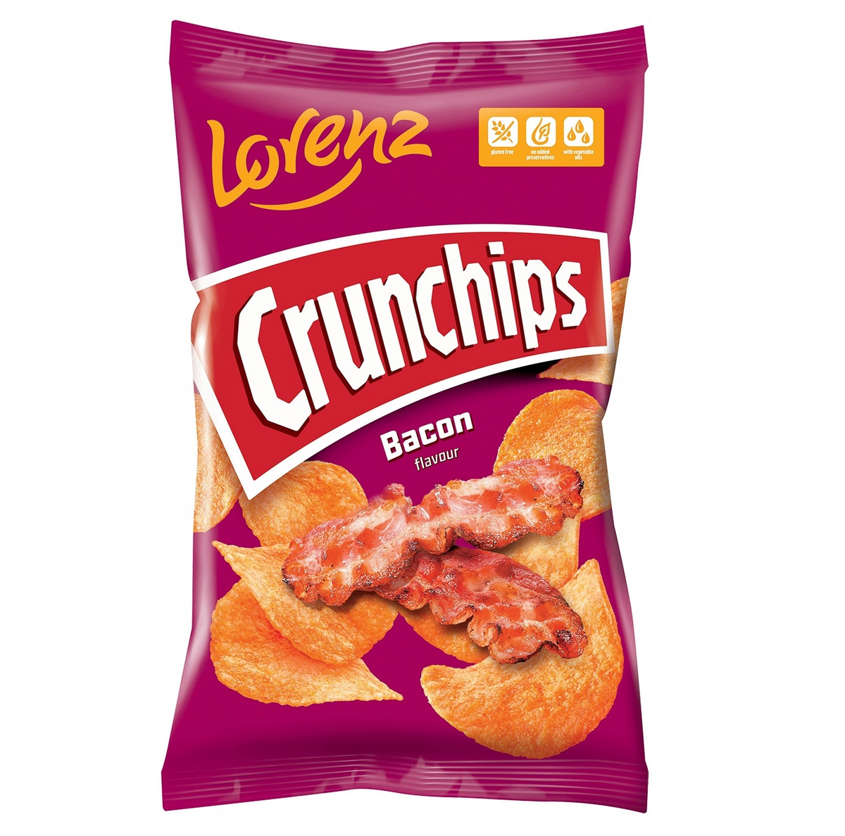 LORENZ CRUNCHIPS CHIPSY 130G BEKONOWE