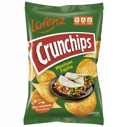 LORENZ CRUNCHIP CHIPSY 140G MEXICAN
FAJITA