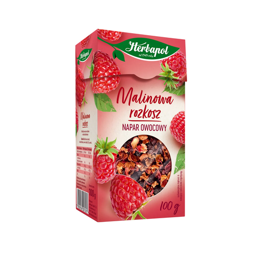 HERBAPOL HERBATA SUSZ 100G MALINOWA ROZKOSZ