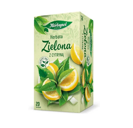HERBAPOL HERBATA ZIELONA 20*1,7G Z CYTRYNA