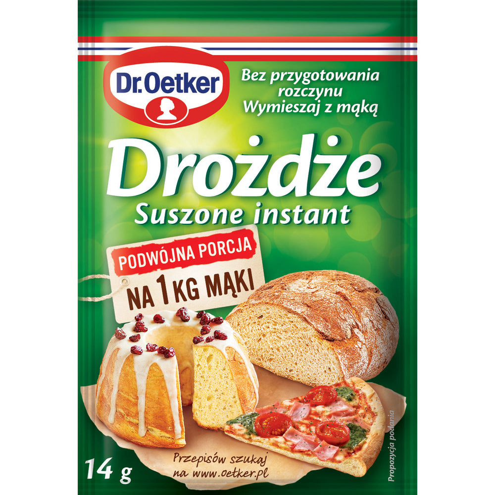OETKER DROŻDŻE SUSZONE INSTANT 14G