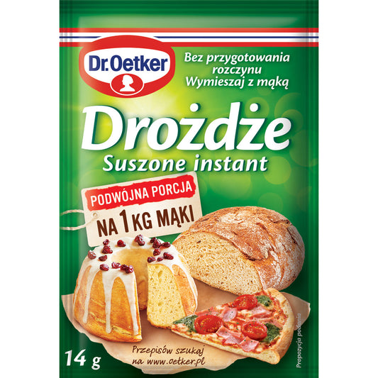 OETKER DROŻDŻE SUSZONE INSTANT 14G