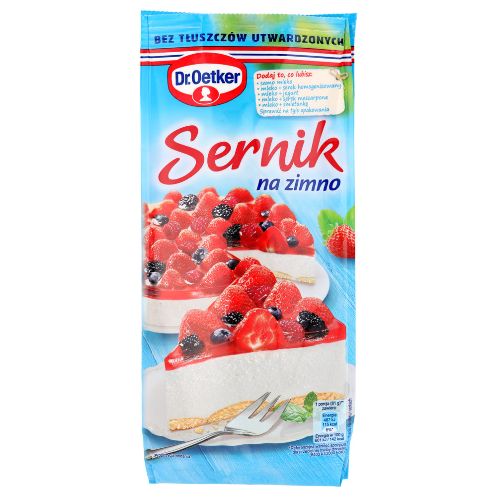 DR OETKER CIASTO W PROSZKU 195G SERNIK NA ZIMNO