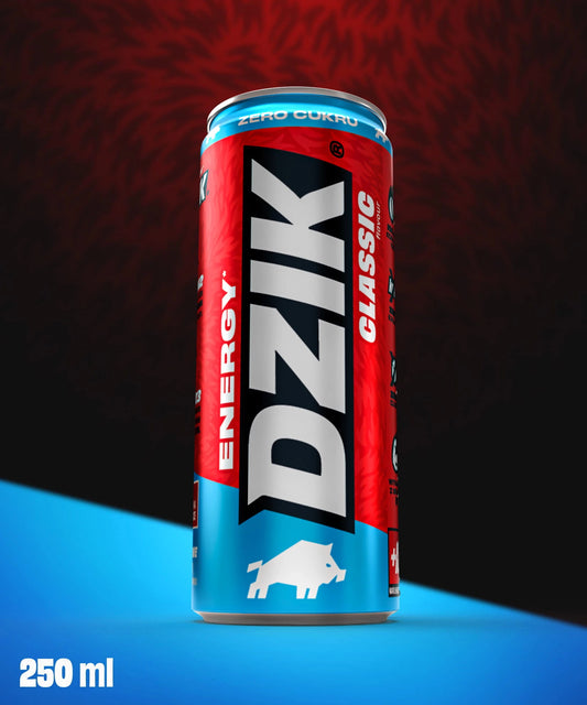DZIK NAPÓJ ENERGY ZERO KALORII KLASYK 250ML