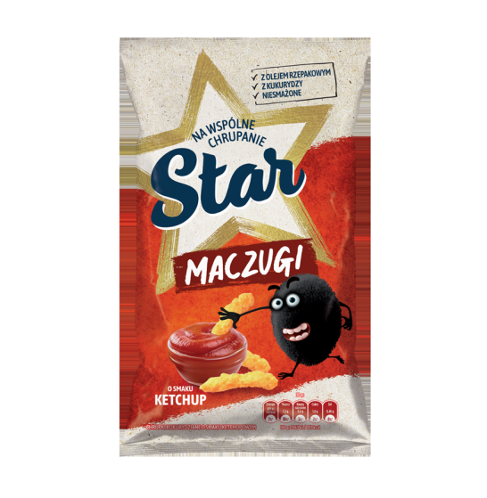 FRITO LAY STAR CHRUPKI 95G MACZUGI O SMAKU KETCHUPU