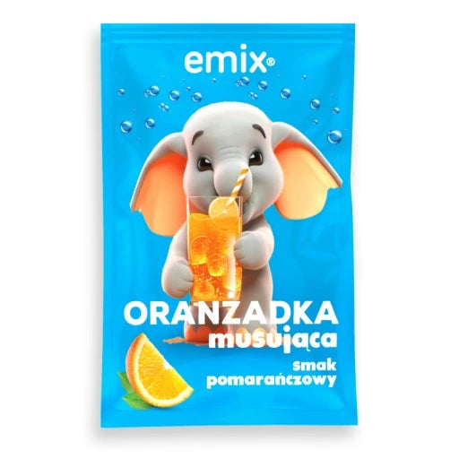 Emix Oranżadka musująca o smaku pomarańczowym 16g