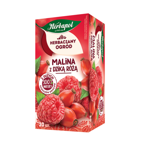 HERBAPOL HERBATA OWOCOWA 20*2,7G MALINA DZIKA ROZA