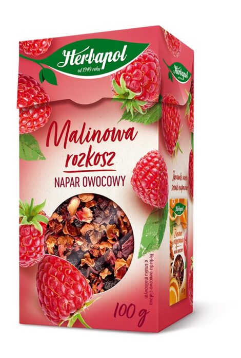HERBAPOL HERBATA SUSZ 100G MALINOWA ROZKOSZ