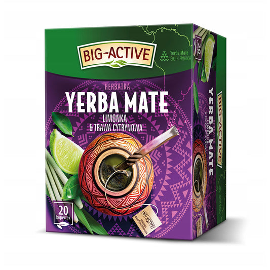 Herbata Big-Active Yerba Mate Limonka Trawa Cytrynowa 20X1,5G