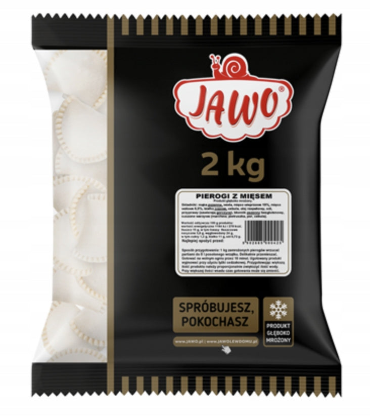 JAWO PIEROGI DOMOWE Z MIĘSEM 2KG
