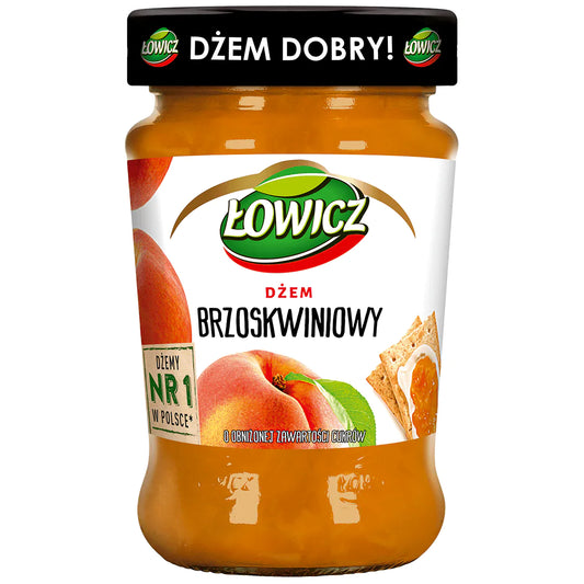 ŁOWICZ DŻEM BRZOSKWINIOWY 280g