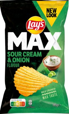 Lays sour cream 185g