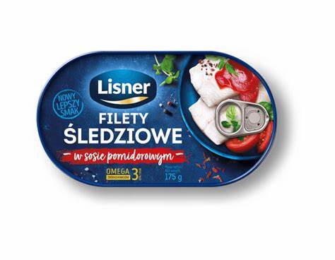 LISNER FILET ŚLEDŹ W SOSIE POMIDOROWYM 175G