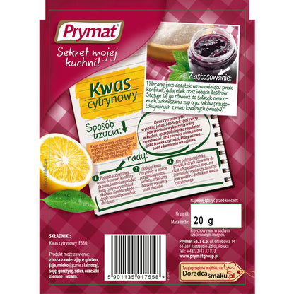 Kwasek cytrynowy Prymat 50g